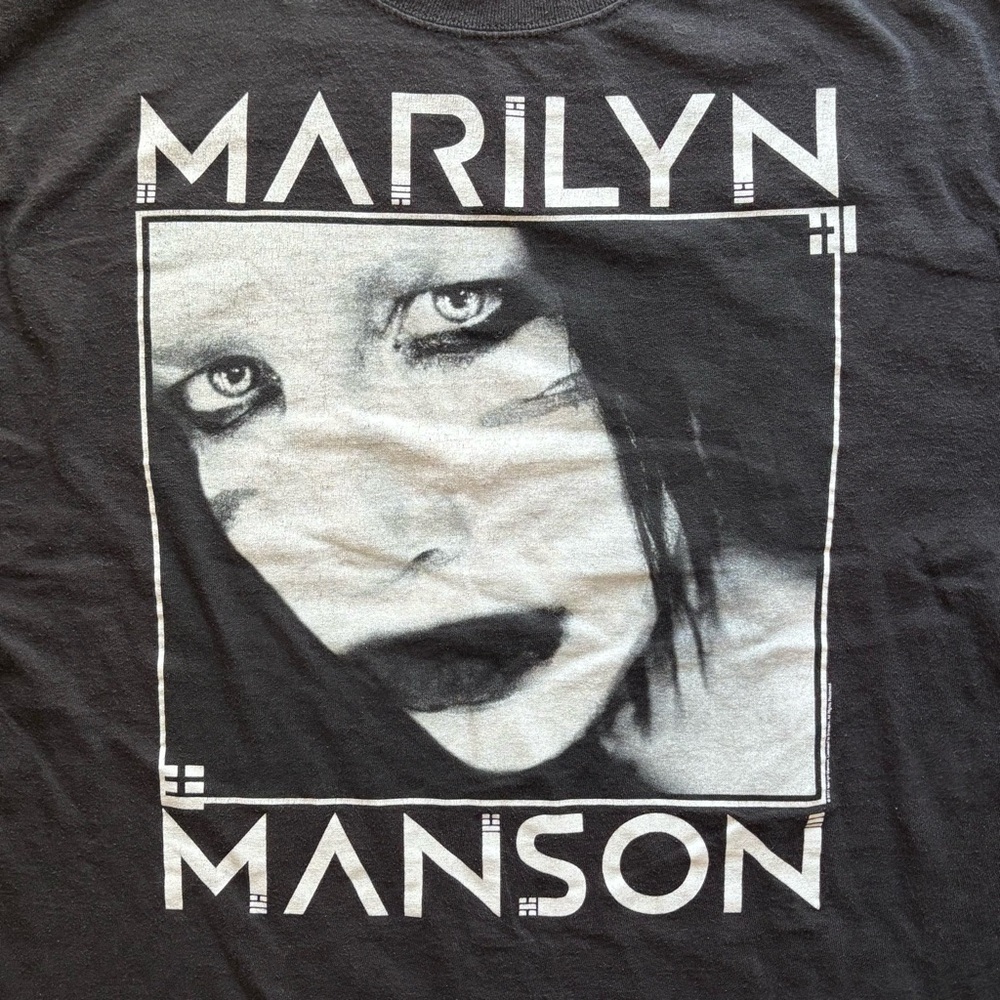 2013 Marilyn Manson Masters of Madness Tour Black Shirt